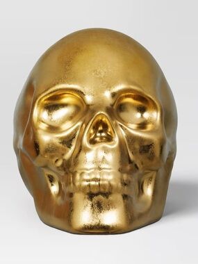 Threshold Gold Halloween Skull Candy Bowl